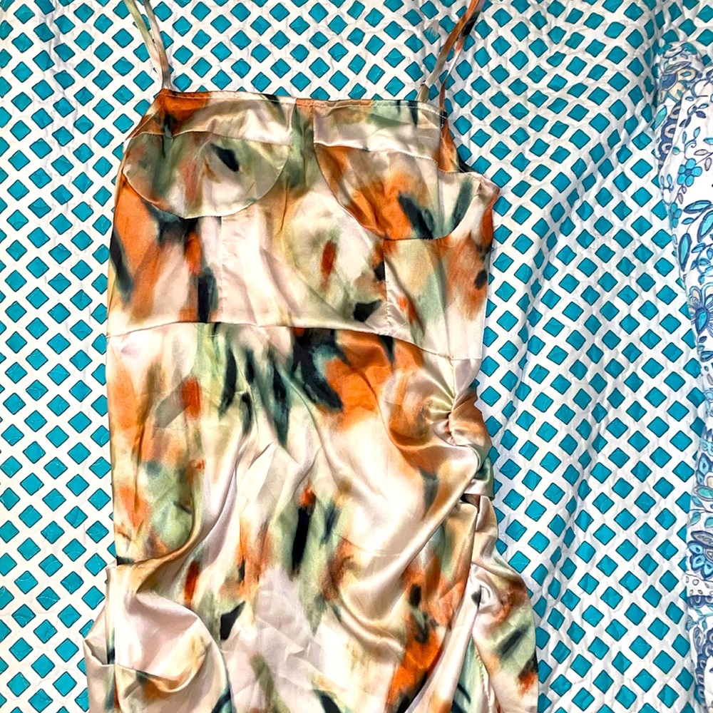 multi colored maxi dress